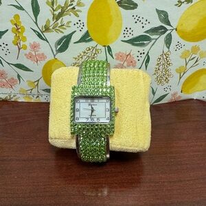 Green Crystal Watch